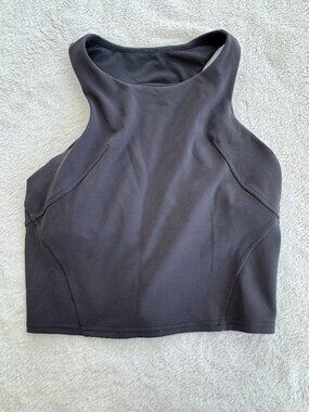 Lululemon Black Tank Bra Top Size 6